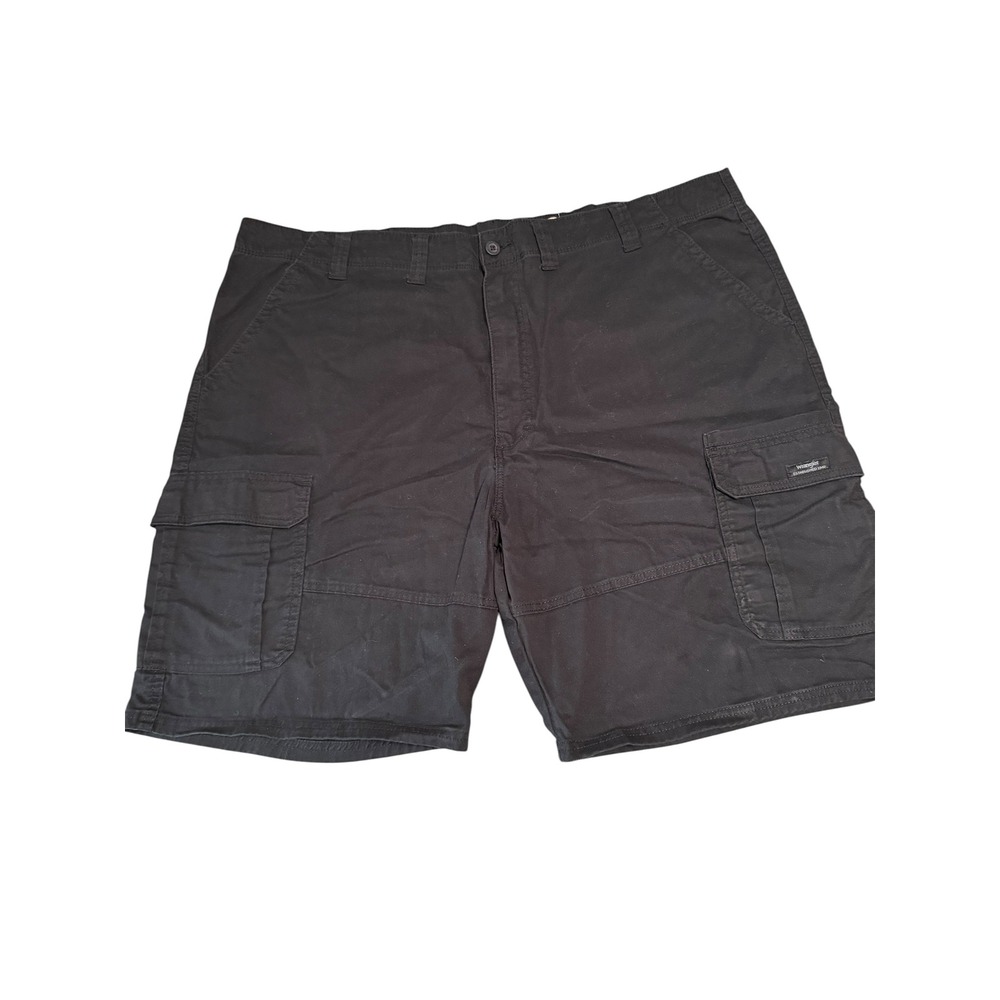 Wrangler Mens Relaxed Fit Cargo Shorts Black Size 48x10 Cotton Blend 112314939